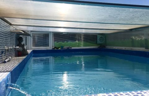 Chalé con jardín, piscina, aire acondicionado, nenufares, garaje